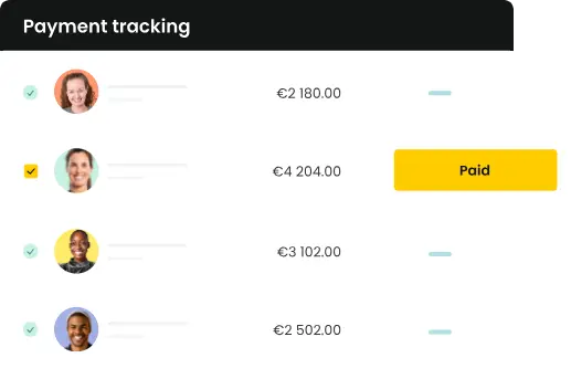 Directly pay your clients or employees via instant transfer in your business software.